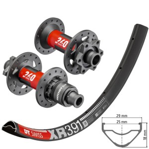 DT Swiss XR391 wheelset with DT Swiss 240 EXP IS hubs